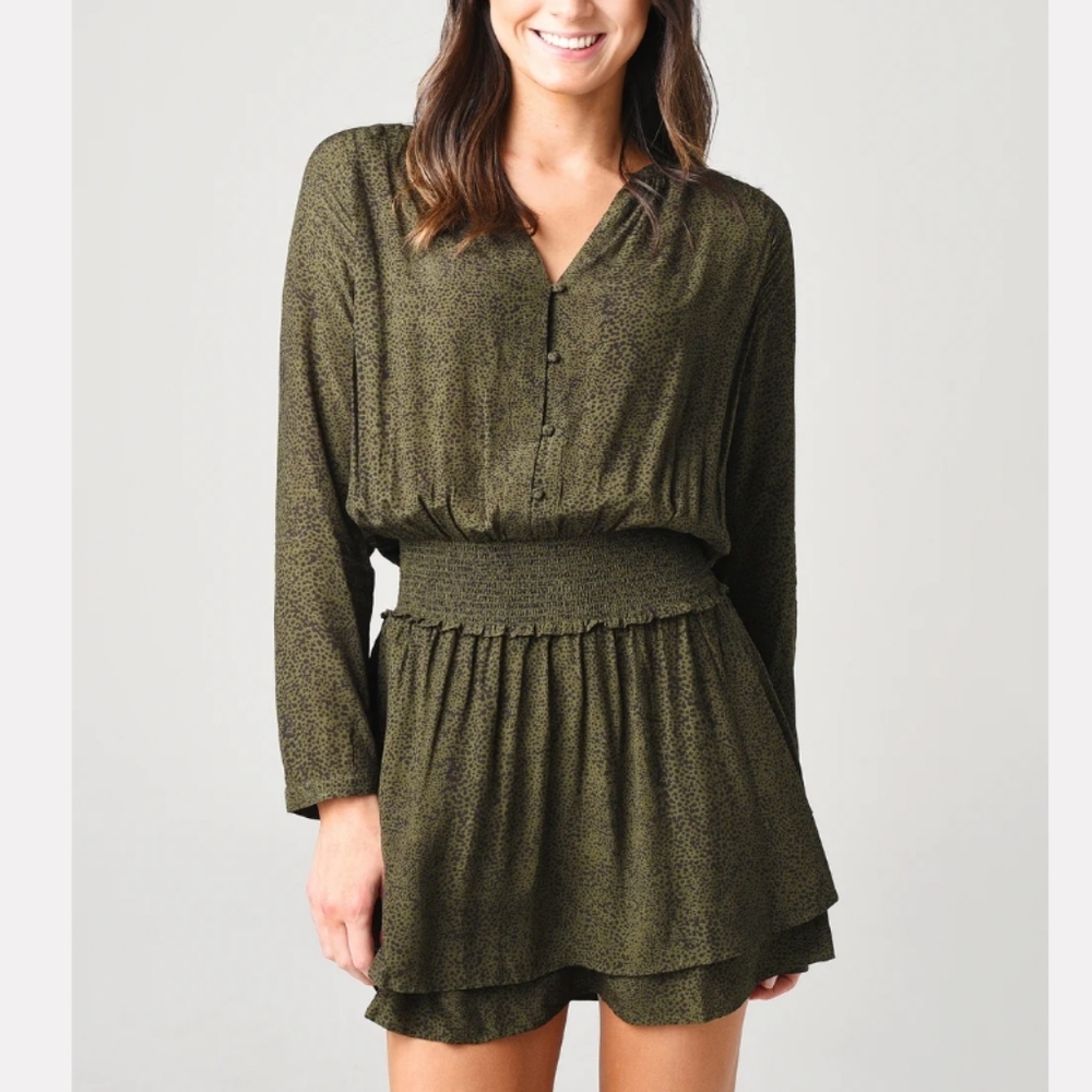 New Rails Jasmine Mini Dress Speckle Drop Smock W… - image 2